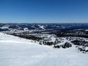 View over the slopes at the Skihytta Ekspress