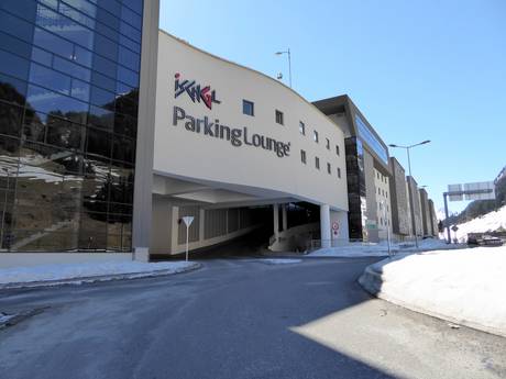 Switzerland: access to ski resorts and parking at ski resorts – Access, Parking Ischgl/Samnaun – Silvretta Arena