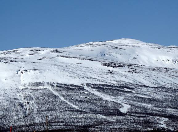 Freeride slopes in Abisko