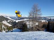 High-performance snow cannon in the Lagorai ski area