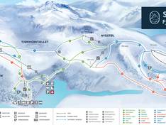 Trail map Tjørhomfjellet/Ålsheia Skisenter – Sirdal