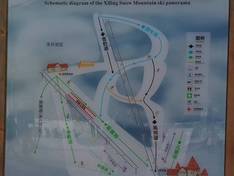 Trail map Xiling Snow Mountain
