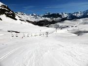 Easy slopes in the Zona Izas-Sarrios