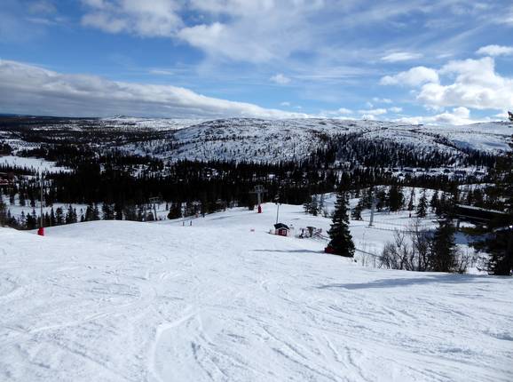 View over the Vemdalsskalet ski area