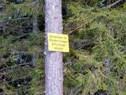 Entering the forest areas is prohibited