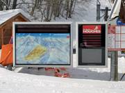 Slope information in the ski area