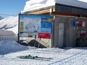 Information board in the Belalp ski area