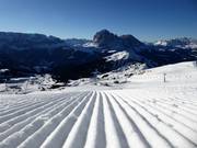 First-class slope grooming in the Gröden ski area