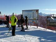 Information board in the ski area