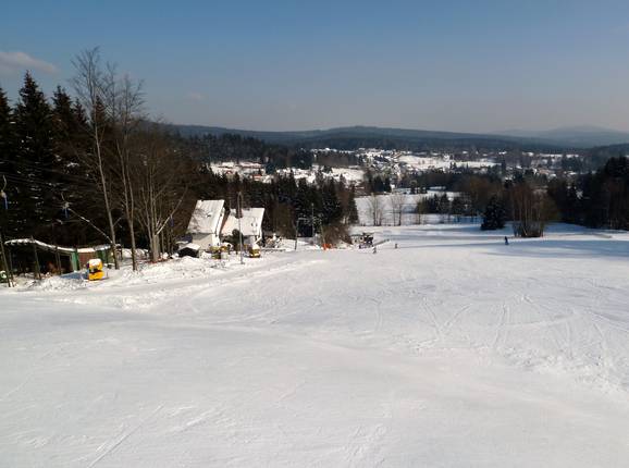 View of the easy slope