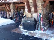 Waste separation in the Big Sky ski area