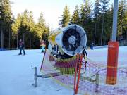 High-performance snow cannon in the Biały Jar ski area