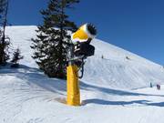 High-performance snow cannon in the Trysil ski resort