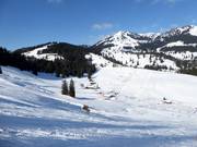 View from Waldkopf to the Lower Sudelfeld with snowpark