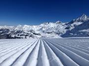 Perfect slope grooming in the Weißsee Gletscherwelt ski area