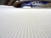 Groomed slope in the Ice Mountain indoor ski hall