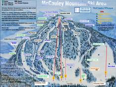 Trail map McCauley Mountain