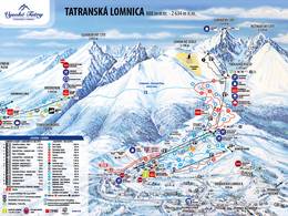Trail map Tatranská Lomnica