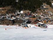 In Les Gets, the slopes start right next to the hotels.