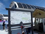 Slope map at the valley station Dollar Mountain