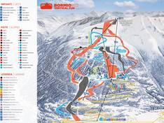 Trail map Bormio – Cima Bianca