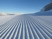 Perfectly groomed slope in the Galsterberg ski area