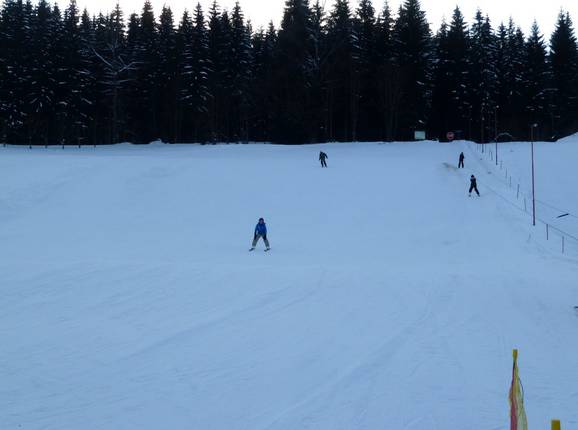 View of the easy slope