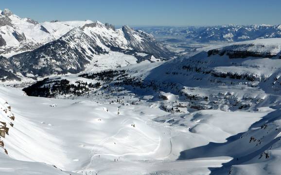 Biggest height difference in Toggenburg – ski resort Chäserrugg – Unterwasser/Alt St. Johann (Toggenburg)