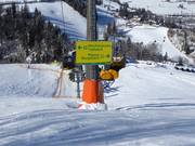 Slope signage on the Planai