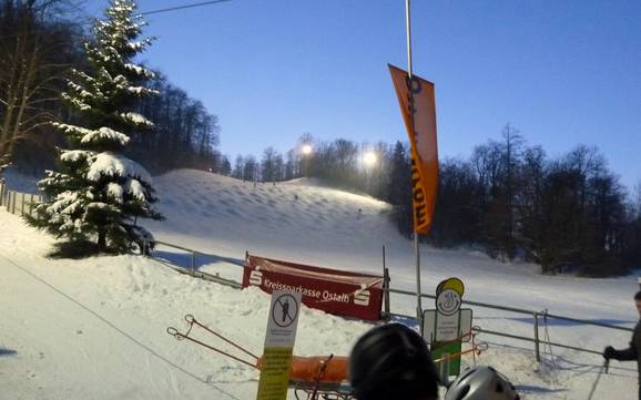 Biggest height difference in the Administrative Region of Stuttgart – ski resort Ostalb – Aalen