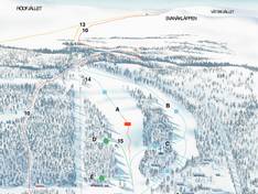 Trail map Tänndalsvallen