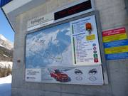 Information board at the valley station