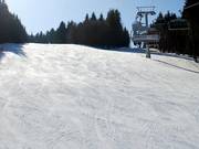 The slopes are usually as smooth as a baby's bottom.