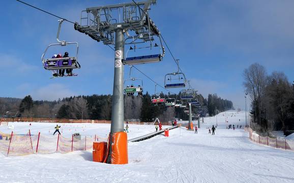 Skiing in Southeast Czech Republic (Jihozápad)