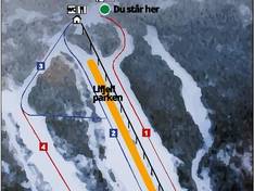 Trail map Lifjell