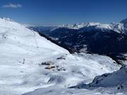 View of the chairlifts at Gendusas