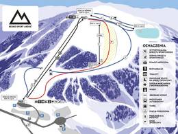 Trail map Beskid Sport Arena (Szczyrk)