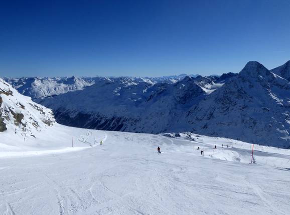 Descent from Corvatsch