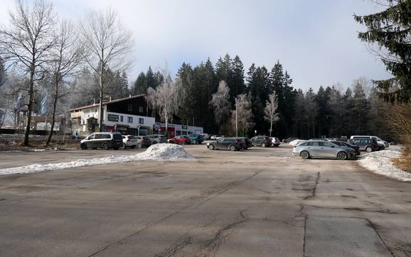 Hohenbogenwinkel: access to ski resorts and parking at ski resorts – Access, Parking Hohenbogen – Neukirchen bei Hl. Blut