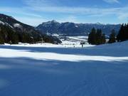 The easy slope 1a in the high-altitude ski area
