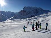 Start your ski day at the Schafberg Plateau