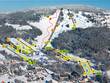 Trail map of the ski resort Studenov