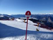 Slope marking in the Monte Bondone ski area