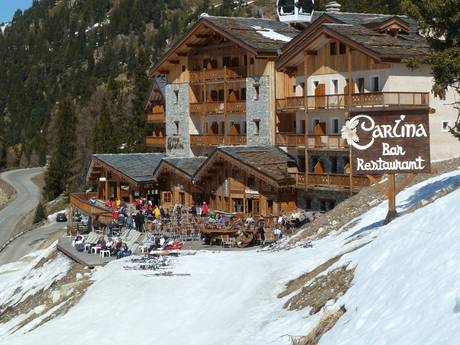 Huts, mountain restaurants  Paradiski – Mountain restaurants, huts La Plagne (Paradiski)
