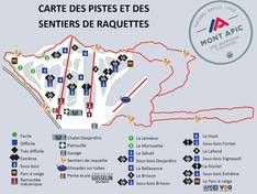 Trail map Mont Apic