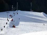 Intermediate slope at the Idealhang lift