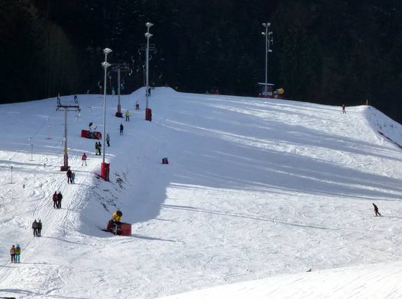 Intermediate slope at the Idealhang lift