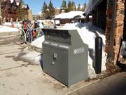 Waste separation in the Big Sky ski area