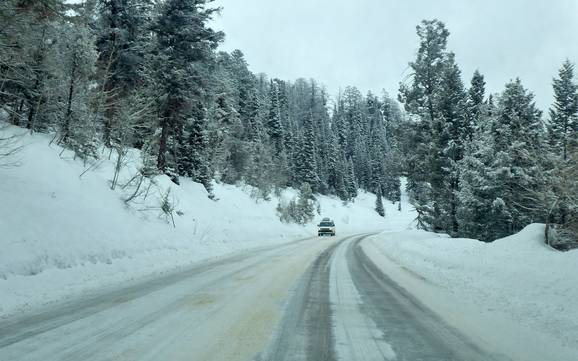Teton Range: access to ski resorts and parking at ski resorts – Access, Parking Grand Targhee