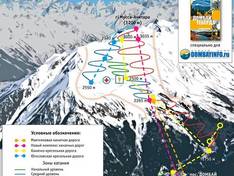 Trail map Dombay